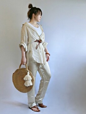 𝑠𝑢𝑧𝑢さん（レディース・158cm）の夏コーディネート