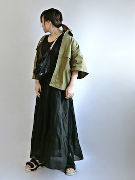 𝑠𝑢𝑧𝑢さん（レディース・157cm）の夏コーディネート