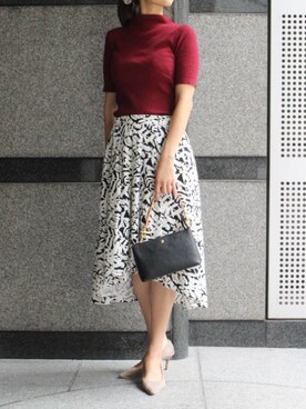 「AmiAmi（アミアミ）の【雑誌steady.5月号掲載商品】走れる7cmヒールパンプス/生地巻きヒール/春夏Ver.（パンプス）」を使った、ikuさん（レディース・160cm）の秋コーディネート