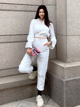 「chanel」｜「アイテム（アナログ腕時計）」を使った、sarahcさん（レディース・172cm）の春コーディネート