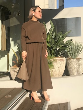 「ARCHI（アーキ）のアイテム（ワンピース/ドレス）」を使った、chieさん（レディース・147cm）の春コーディネート