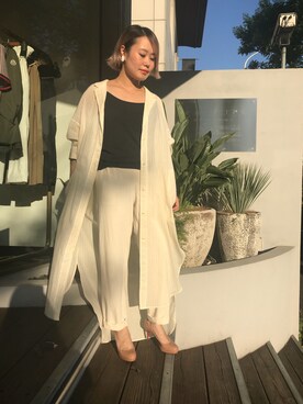 「SUZiE WiNKLE（スージー ウィンクル）のアイテム」を使った、chieさん（レディース・147cm）の春コーディネート