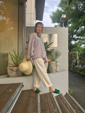 「SUZiE WiNKLE（スージー ウィンクル）のアイテム」を使った、chieさん（レディース・147cm）の夏コーディネート