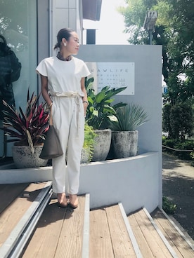 「Pierre-Louis Mascia（ピエール・ルイ・マシア）のアイテム」を使った、chieさん（レディース・147cm）の夏コーディネート
