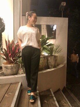 「SUZiE WiNKLE（スージー ウィンクル）のアイテム」を使った、chieさん（レディース・147cm）の夏コーディネート