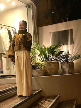 「Rawtus（ロータス）のアイテム（パンツ）」を使った、chieさん（レディース・147cm）の秋コーディネート