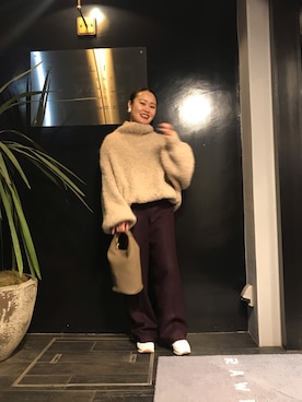 「Rawtus（ロータス）のアイテム（パンツ）」を使った、chieさん（レディース・147cm）の秋コーディネート