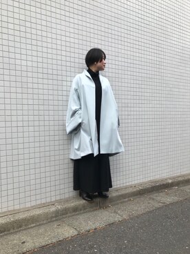 「blue」｜「アイテム（タンクトップ）」を使った、chieさん（レディース・147cm）の冬コーディネート