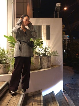 「Rawtus（ロータス）のアイテム（パンツ）」を使った、chieさん（レディース・147cm）の冬コーディネート