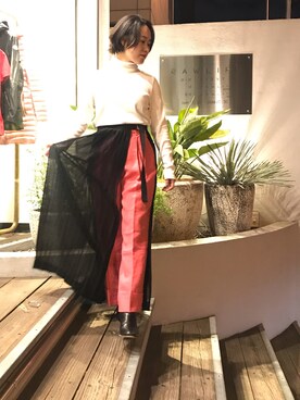 「レイヤードstyle」｜chieさん（レディース・147cm）の冬コーディネート