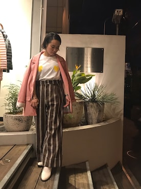 「SUZiE WiNKLE（スージー ウィンクル）のアイテム」を使った、chieさん（レディース・147cm）の春コーディネート