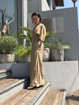 「ARCHI（アーキ）のアイテム」を使った、chieさん（レディース・147cm）の春コーディネート