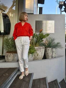 「SUZiE WiNKLE（スージー ウィンクル）のアイテム」を使った、chieさん（レディース・147cm）の春コーディネート
