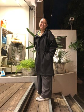 「ROBES&CONFECTIONS（ローブスコンフェクションズ）のアイテム（ジャケット/アウター）」を使った、chieさん（レディース・147cm）の秋コーディネート
