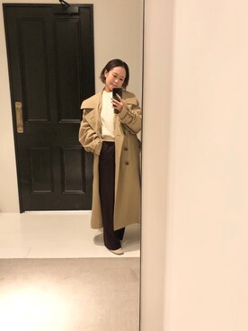 「ROBES&CONFECTIONS（ローブスコンフェクションズ）のアイテム（ジャケット/アウター）」を使った、chieさん（レディース・147cm）の秋コーディネート