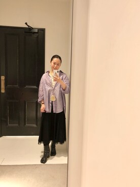 「ロイヤルフラッシュ」｜「アイテム（ブーツ）」を使った、chieさん（レディース・146cm）の春コーディネート