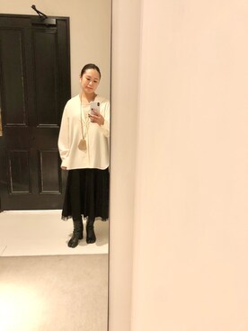 「ロイヤルフラッシュ」｜「アイテム（ブーツ）」を使った、chieさん（レディース・146cm）の春コーディネート