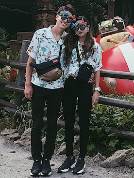 「Supreme （シュプリーム）のアイテム（バッグ）」を使った、ayaneさん（レディース・160cm）の春コーディネート