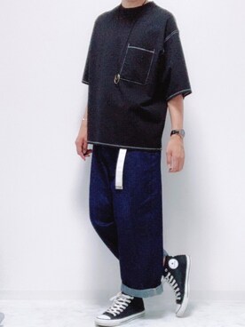 「インスタやってます」｜「アイテム（アクセサリー）」を使った、♣️YUYA♣️さん（メンズ・175cm）の夏コーディネート