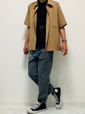 「インスタフォローしてね！」｜「アイテム（財布/小物）」を使った、♣️YUYA♣️さん（メンズ・174cm）の夏コーディネート