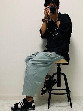 「インスタやってます」｜「アイテム（財布/小物）」を使った、♣️YUYA♣️さん（メンズ・174cm）の夏コーディネート