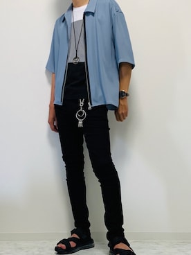 「インスタやってます」｜「アイテム（財布/小物）」を使った、♣️YUYA♣️さん（メンズ・174cm）の夏コーディネート