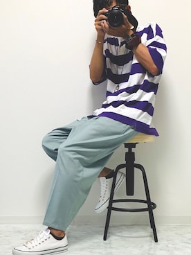 「インスタやってます」｜「アイテム（アクセサリー）」を使った、♣️YUYA♣️さん（メンズ・174cm）の夏コーディネート