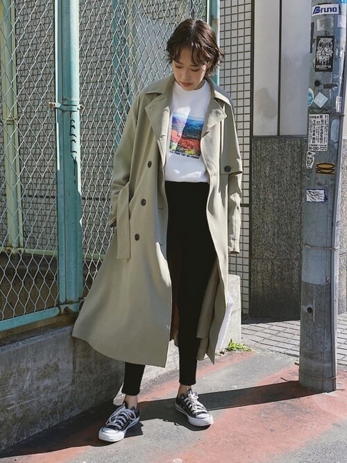 Konomi Kaneko Moussyのトレンチコートを使ったコーディネート Wear