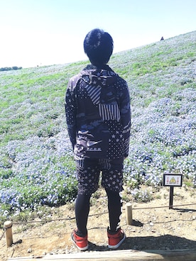 「平成最後のWEARISTAセンバツ」｜「アイテム（ナイロンジャケット）」を使った、ハルキさん（メンズ・178cm）の春コーディネート