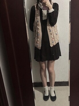 「axes femme（アクシーズファム）のアイテム（チュニック）」を使った、🐼さん（レディース・168cm）の春コーディネート
