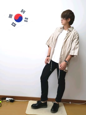 「韓国好きな人と繋がりたい」｜ぴらたさん（レディース・160cm）の夏コーディネート