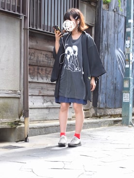 「にゃー」｜「アイテム（浴衣）」を使った、ゆっちゃんさん（レディース・155cm）の夏コーディネート