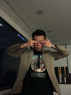 「united arrows」｜「アイテム（アナログ腕時計）」を使った、LWさん（メンズ・175cm）の秋コーディネート