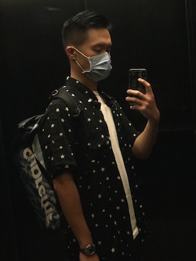 「Supreme x The North Face」｜「アイテム（腕時計）」を使った、LWさん（メンズ・175cm）の夏コーディネート