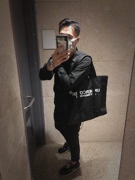 「uniform experiment」｜「アイテム（その他シューズ）」を使った、LWさん（メンズ・175cm）の秋コーディネート