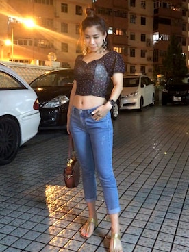 「iT（イット）のアイテム」を使った、Zoe Chanさん（レディース・154cm）の冬コーディネート