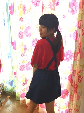 ジャンパースカートを使った 高校生 の人気ファッションコーディネート 季節 6月 8月 Wear