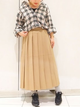 「秋のブラウンスタイル」｜ol_izmm_さん（レディース・152cm）の秋コーディネート