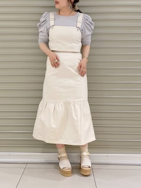 「パワショル」｜ol_izmm_さん（レディース・153cm）の春コーディネート