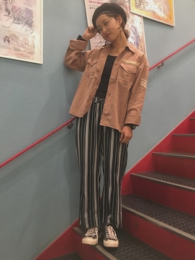 かほてぃさん（レディース・162cm）の春コーディネート