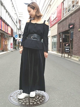 「WC（ダブル シー）のアイテム」を使った、かほてぃさん（レディース・162cm）の春コーディネート