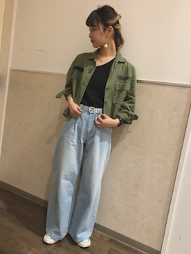 かほてぃさん（レディース・162cm）の春コーディネート