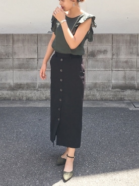 「アイテム（ピアス（両耳用））」を使った、mincoさん（レディース・165cm・20代）の夏コーディネート