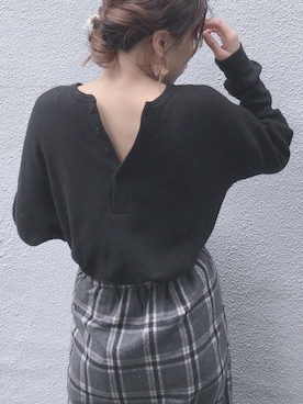 「アイテム（ピアス（両耳用））」を使った、mincoさん（レディース・165cm・20代）の秋コーディネート