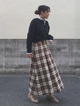 「アイテム（ピアス（両耳用））」を使った、mincoさん（レディース・165cm・20代）の冬コーディネート