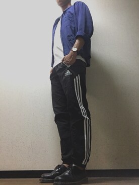 「アイテム（腕時計、ブルー系）」を使った、Tさん（メンズ・181cm）の夏コーディネート