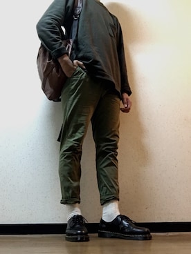 「MIL-SPEC（ミルスペック）のアイテム」を使った、Tさん（メンズ・181cm）の秋コーディネート