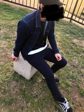 「DAISO（DAISO）のアイテム（帽子）」を使った、ひろさん（メンズ・171cm）の冬コーディネート