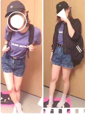 「Doublefocus（ダブルフォーカス）のアイテム（ジャケット/アウター）」を使った、えみ氏¨̮さん（レディース・158cm）の秋コーディネート