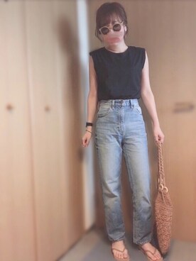 「DAISY MERRY（デイジーメリー）のアイテム」を使った、えみ氏¨̮さん（レディース・159cm）の夏コーディネート